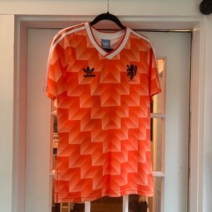 Adidas retro soccer jersey Holland Dutch National Team Marco Van Basten size M